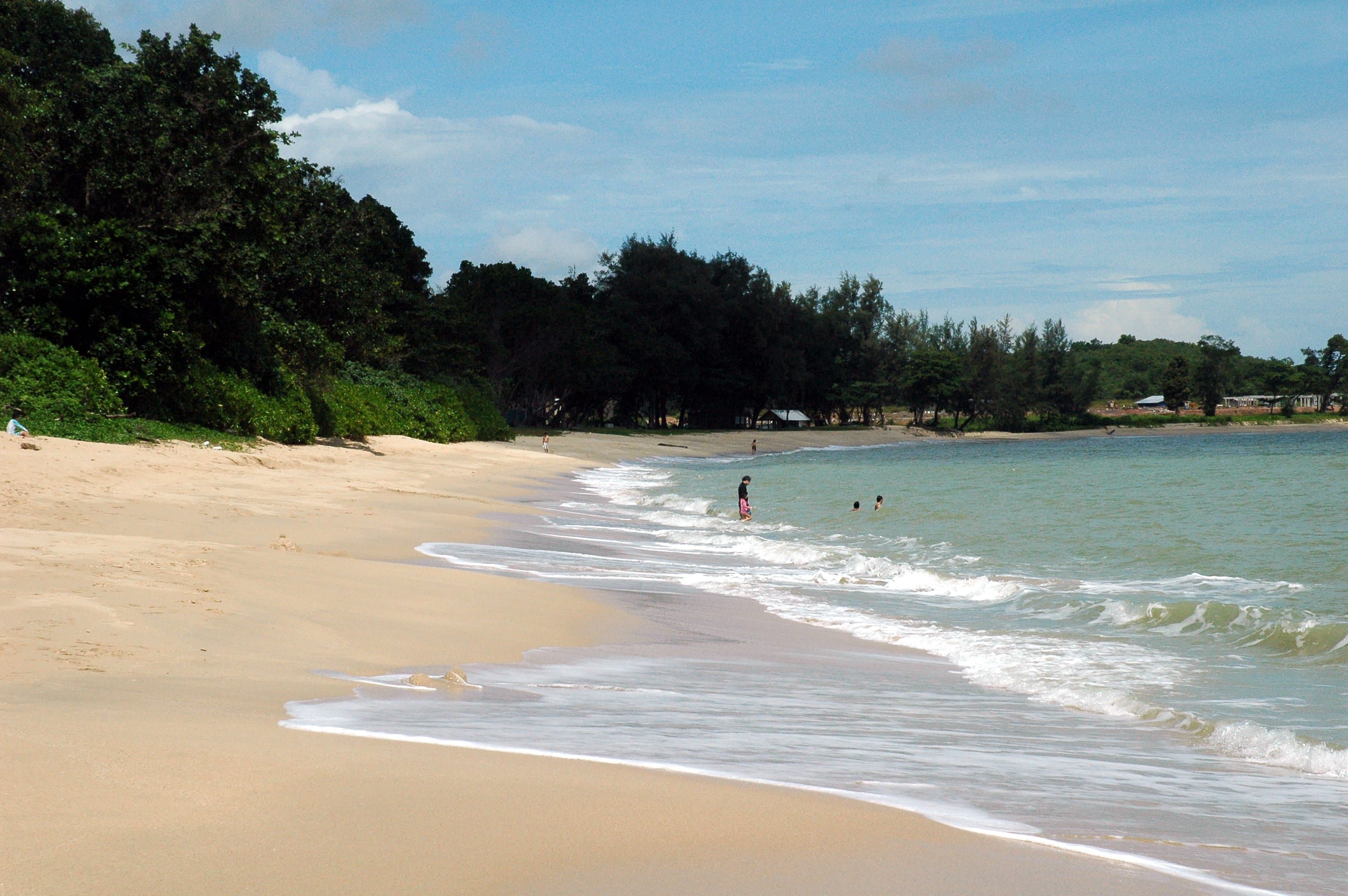 The golden-sand beach at Desaru — the heart of a Desaru trip
